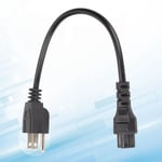 5‑15P Male To Iec320 C5 Female Power Cord 18 Awg 0. Ac Power Short Cord Part