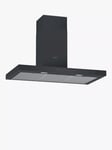 Neff N50 D94BHM1S5B Wall-Mounted Box Chimney Cooker Hood, 90cm, Black