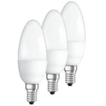 Osram LED Star Kruunu, E14, 5,3W 3-pack