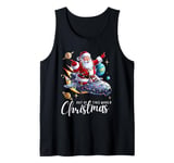 Santa’s Space Sleigh Xmas Out of This World Christmas Fun Tank Top