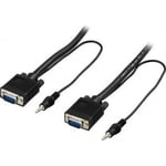 DELTACO RGB HD15-kabel, 2 m