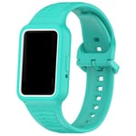 Panda Bobo Compatible with Samsung Galaxy Fit 3 Replacement Strap SM-R390, Silicone Watch Band Wristband (Teal)