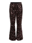 Vero Moda Girl Bella Flared PantBlack Rosegold Sequins