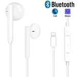 Junwolf In-Ear Headphones for iPhone 11, HiFi Stereo Earphones for iPhone 7, Wired Earbuds with Mic and Volume Control Compatible with iPhone 11 11 Pro Max X XS Max XR 8 8 Plus 7 7 Plus - Silver White