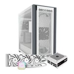 Corsair 5000D Airflow White + RM8550 White PSU + Corsair iCUE H150i RG