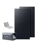 Anker SOLIX Solarbank kit Solaire Pro avec Batterie Solarbank E1600 1 600 Wh, Panneau PV 1 080 WP, Supports, Micro-onduleur avec Mise à Jour Gratuite 800 W, connexions Wi-FI et Bluetooth