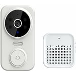 Sonnette vidéo à distance sans fil, Smart Home Wifi Door Bell Carillon de caméra de sonnette sans fil extérieur Interphone audio bidirectionnel