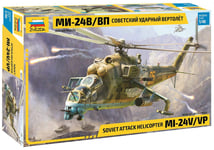 Zvezda 530004823 1:48 MIL Mi-24V/VP (HIND) Combat Helicopter, Model, Plastic Kit