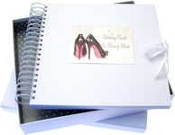 White Cotton Cards Birthday Card Memory Book, Black Shoe