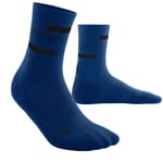 CEP Run Socks Mid Cut V4 Blå - Kompressionsstrumpor för Löpning - Handla nu på Loparshop.se!