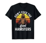 Funny Do Not Feed The Giant Hamsters | Retro Bear Forest T-Shirt