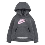 Nike Pull en Polaire Club pour Fille - 104/0 Sweater, GEH - DK Grey Pink, 4-5 Ans EU