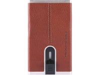 Piquadro Piquadro, Black Square, Leather, Card Holder, Square Sliding System With Money Clip, Pp4825b3r-Cu, Brown, For Men For Men