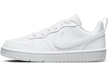 NIKE Boys Court Borough Low Recraft Sneaker, White, 4.5 UK