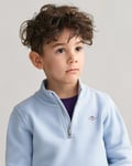 GANT - Kids shield genser med half-zip  fresh blue