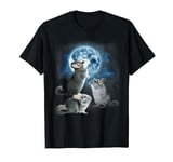 Funny Chinchilla Shirt - Chinchillas Howling at the Moon T-Shirt