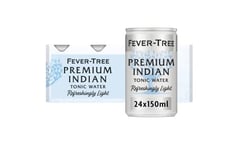 Fever-Tree Refreshingly Light Indian Tonic Water, 150ml, 8 Count (Pack of 3) (Total 24 cans)