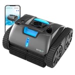 WYBOT C1 MAX Aspirateur robot de piscine sans fil avec application, autonomie de 180 à 240 minutes, 3 modes de nettoyage, escalade murale, puissance d'aspiration de 65 W, superficie jusqu'à 2152 pi2