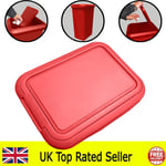 REPLACEMENT KITCHEN BIN LID TOUCH & LIFT RECTANGLE SWING 45L BIN LID RED BIN LID