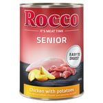 Rocco Senior -säästöpakkaus 24 x 400 g - kana & peruna