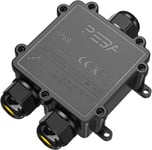 Boîte de dérivation étanche IP68 - Etanche Boîte de Jonction - Boîtier de raccordement électrique 3 voies pour câble de Ø4-14mm - Connecteurs de Câbles Étanches,Parfait pour câble extérieur