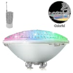 Led Pool Lighting, 18w Par56 Rgb Swimming Pool Light. Underwater Spotlight With Remote Control Pool Lighting, 12v Ac / Dc Ip68 Waterproof Pool LampRUY