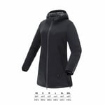 Veste Thermique Imperméable 3/4 Femme Noire XS pour Vélo, Design Pratique Tucano