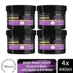 TRESemme Biotin Repair Instant Recovery Mask with Biotin & Pro-bond, 4x of 440ml