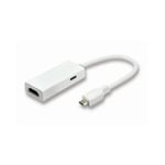 MicroConnect MHL2 Adaptateur Micro USB vers HDMI MHL Blanc