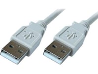 Premiumcord Usb-A - Usb-A 2 M Usb-Kabel Grå (Ku2aa2)