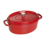 Staub La Cocotte Pata Ovaali 29 cm, Valurauta Kirsikka 40509-857-0