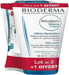 Bioderma Atoderm Hands & Nails Ultra-Repairing 3 x 50ml in which 1 Free