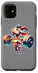 Coque pour iPhone 11 Goat x Haltérophilie x Bodybuilder x Squat