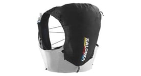 Sac d hydratation salomon adv skin 12 race flag noir blanc unisex   produit reconditionne