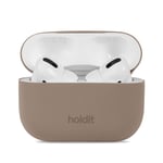 Holdit Nygård Silikonedeksel Til AirPods Pro 2nd Gen (2022) - Mocha Brown