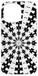 iPhone 15 Pro Max Starlight Beam With Dovetail Pattern Black On White Case