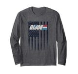 G.I. Joe 4th Of July American Flag Distressed Logo Long Sleeve T-Shirt