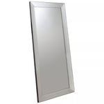 Gallery Direct Modena Rectangular Leaner Mirror, Silver, 165 x 78.5cm