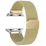 Milanese Loop för apple watch Band 44mm Ultra 2 49mm 45mm 41mm 40mm Metallarmband för apple watch Remserie 9 8 7 6 5 4 SE gold 3 42mm 44mm 45mm 49mm