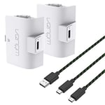 Venom Pack de deux batteries rechargeables haute capacité 1100 mAh - blanc (Xbox Series X et S/Xbox One)