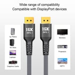 Displayport 2.1 Cable 16K 30Hz 40Gbps 3D Dynamic Hdr Male To Male Displayp