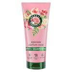 Herbal Essences Douceur Après-Shampoing Parfum Rose 200ml Aide à Rendre les Cheveux Secs Soyeux, Ingrédients d'Origine Naturelle et Essence de Rose, Végan et non Testé sur les Animaux