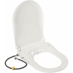 Senderpick - Abattant wc, siège de toilette non électrique, 48 x 35 x 7,8 cm, double buse autonettoyante, D-Shape Abattant wc Bidet, bidet combiné