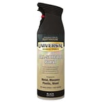 Rust-Oleum AE0160004E8 400ml Universal Spray Paint-Satin Black, 400 ml (Pack of 1)