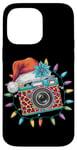 Coque pour iPhone 14 Pro Max Chapeau de Père Noël Merry Christmas Camera Christmas Eve