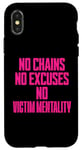 iPhone X/XS No Chains No Excuses No Victim Mentality Motivational Case