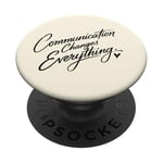 Communication Changes Everything Speech Therapy Women PopSockets Adhesive PopGrip