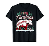 First Christmas Daughter-in-law Buffalo Plaid Bear Xmas T-Shirt