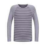 Odlo sous-vêtement Thermique pour Enfant Active Warm Stripes I sous-vêtement de Sport pour Fille garçon I T-Shirt Thermique à Manches Longues