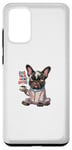 Coque pour Galaxy S20+ Less Talk More Coffee Bouledogue français amusant et mignon graphique